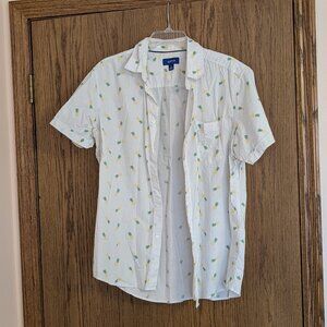 Mens Button Down Short Sleeve Shirt